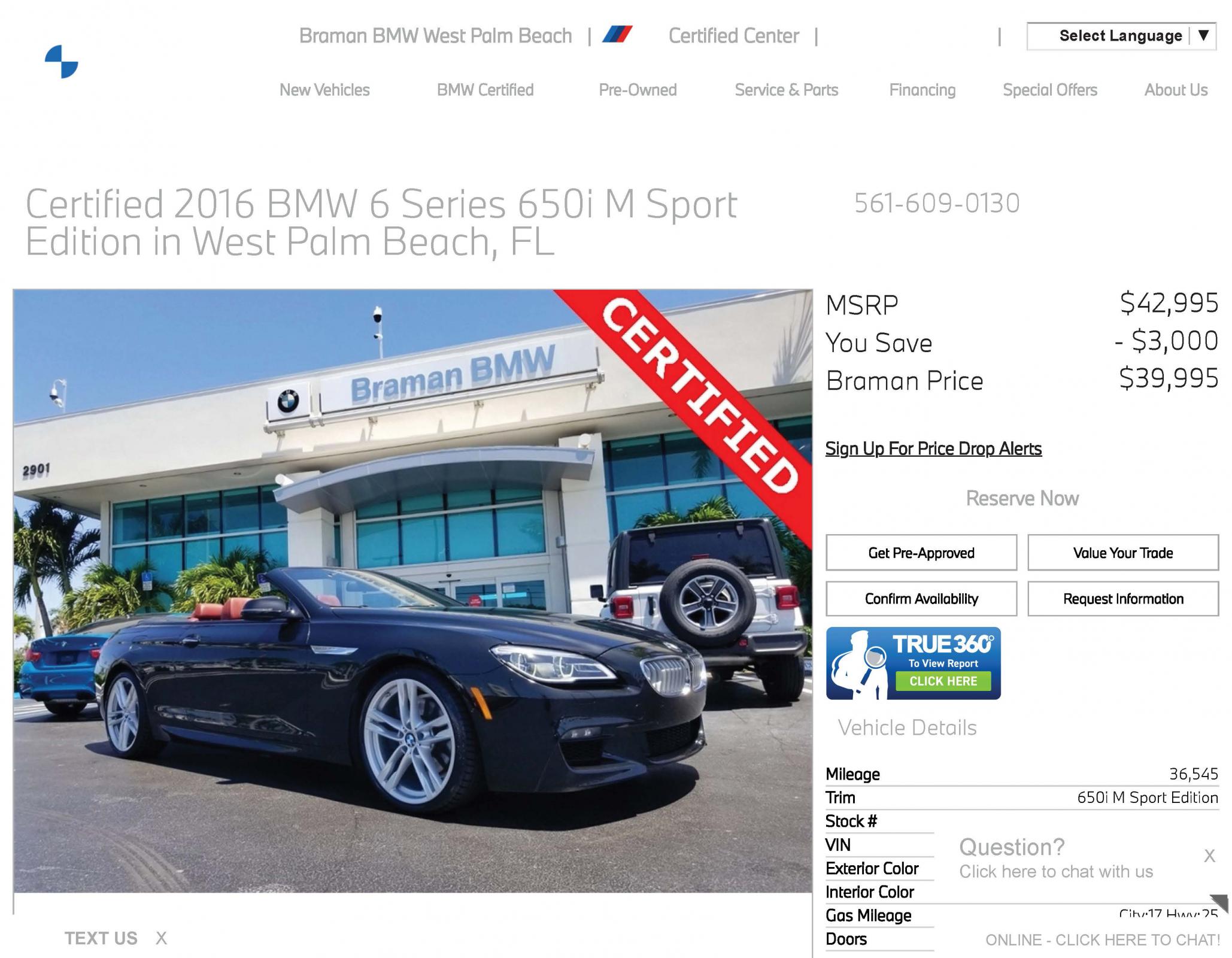 Name:  Pre-Owned Certified One-Owner 2016 BMW 6 Series 650i M Sport Edition in West Palm Beach, FL - Br.jpg
Views: 5795
Size:  298.0 KB
